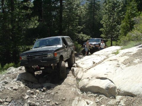1989 Ford Bronco - getting dan up cadillac hill was a chore since he couldn't reverse