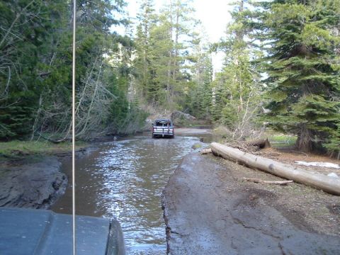 1989 Ford Bronco - there was water everywhere on this trip.