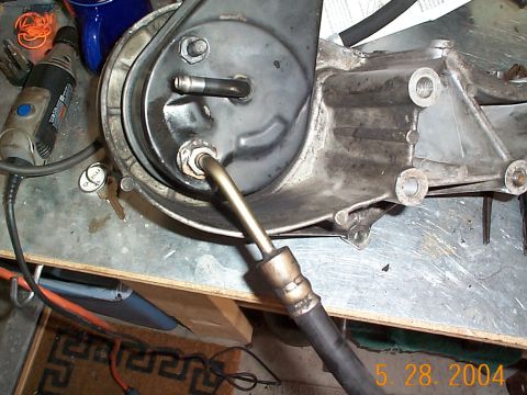 1992 Ford Bronco - Mount the high pressure hose. I reused my old hose, but had to use a tube bender to get the correct bend in it. This is not very difficult,…
