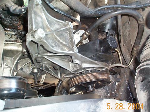1992 Ford Bronco - Now the bracket goes back in.