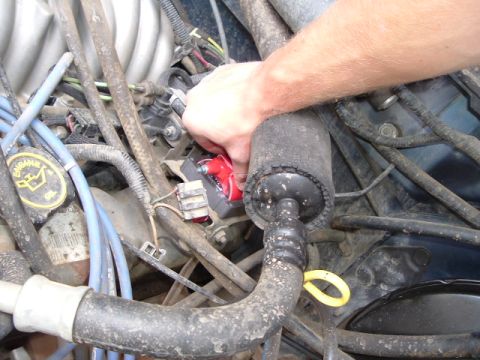 1989 Ford Bronco - bolt the new coil in and plug everything back together.