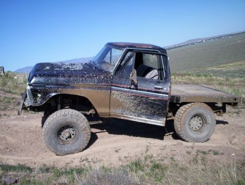 1978 Ford Bronco - This heavily modified Ford F-Series truck appears to be from the 1970s, not a 1978 Bronco.