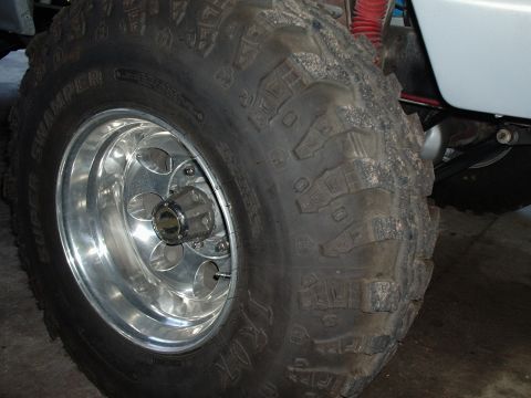 1979 Ford Bronco - New rims and tires. Super Swamper Irok radials mounted on Mickey Thompson Classic 2's.
