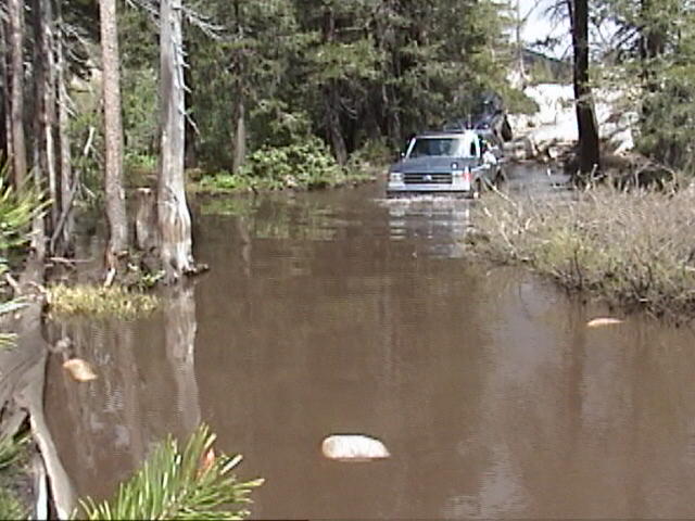 Andy getting his feet wet.................literaly
