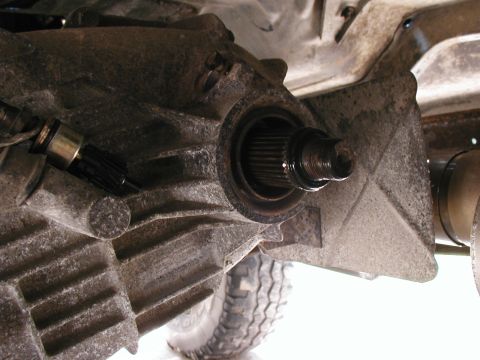 1985 Ford Bronco - after rear yoke was taken off