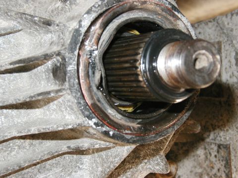1985 Ford Bronco - I had to dig into the seal to get it out, try not to scar up the hosing.