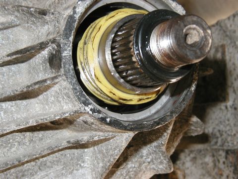 1985 Ford Bronco - once the seal is out you can push out the rear output drive gear. make sure the driven gear is taken out first though.