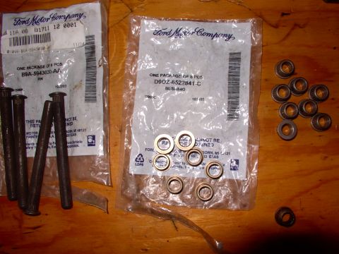 1986 Ford Bronco - Luckily for me Ottawa Fasteners carrys GM bushings (on right) late Saturday afternoon. They fit my Ford pins (left) after they were polishe…