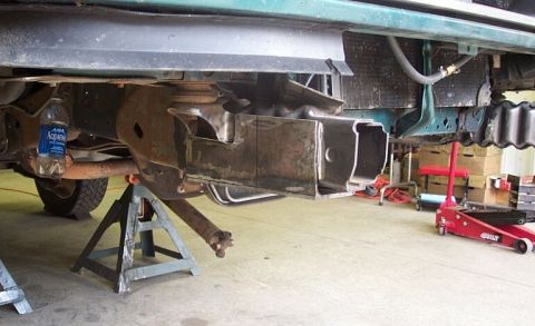 1990 Ford Bronco - Plating the crumple zones w .250