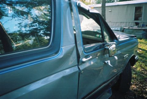 1988 Ford Bronco - Rollin a vehicle without seatbelts on beats the hell outta any roller coaster. But almost gettin kill aint fun. Wear your seatbelt.