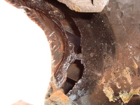1993 Ford Bronco - passengerside hole by rear speaker