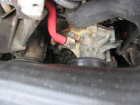1989 Ford Bronco - had to replace busted water pump secondary hoses (one goes to the heater core, the other goes into the engine block, the starboard bank act…
