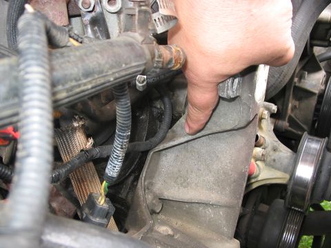 1989 Ford Bronco - Did a test fit of the New G3 Alternator and found out it wouldn't fit!!! The left side of the case was hitting this part of the alternator…
