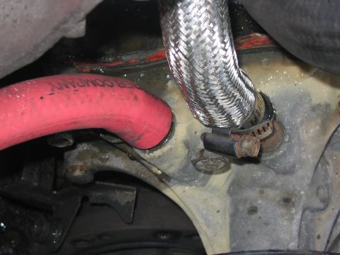1989 Ford Bronco - two hoses back on
