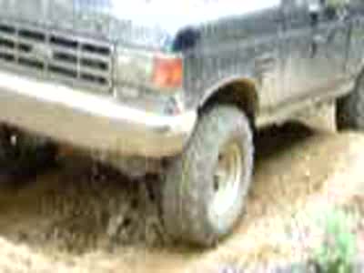 1988 Ford Bronco - Me climbing out of the top of Twister 2