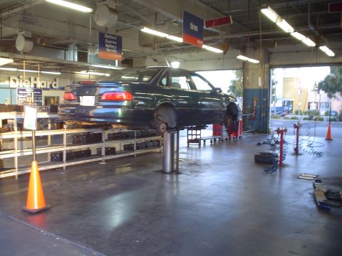 1993 Ford Taurus - And the tires are off.