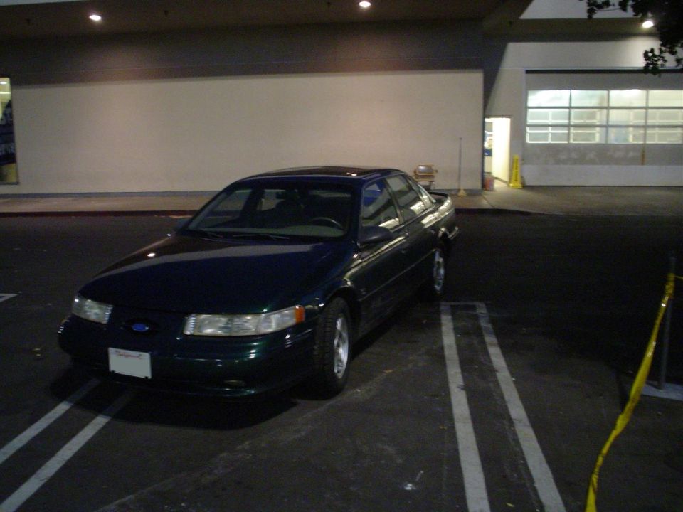 What a nice parking job the attendants at Sears do parking cars.