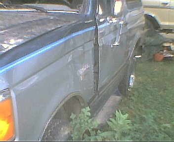 1988 Ford Bronco - Drivers side after the wreck.