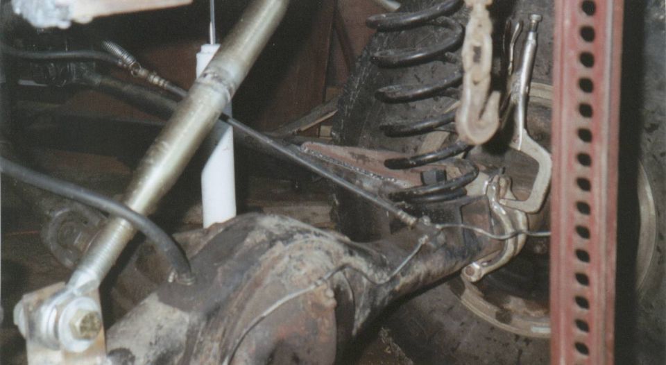 My brother is going rear coil on his Willys