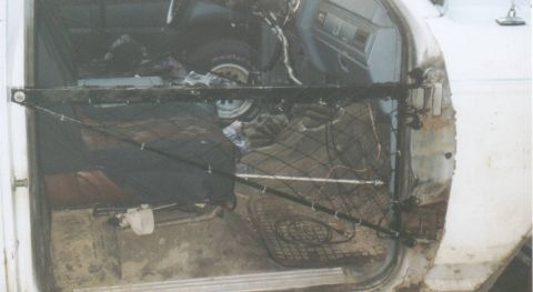 1980 Ford Bronco - My half-door design, utilizing pheasant meshing