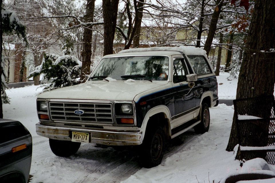 Winter of 2003. Gotta love 4-wheel drive in the snow.