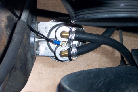 1992 Ford Bronco - This is the Permacool deluxe auxillary transmission filter kit that includes the guage. It was a pretty simple install; I just had to drill…