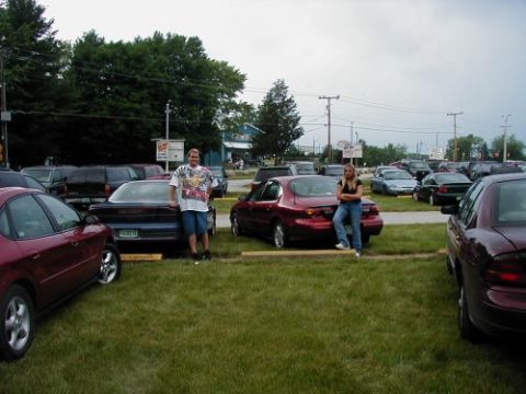 1997 Ford Taurus - Steve with his trep, Nicole with my bull!