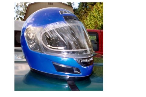 1977 Ford F-150 - Damage on the helmet.
