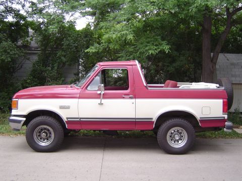 1989 Ford Bronco - top down