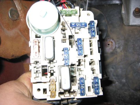 1985 Ford Bronco - Front of fuse panel.