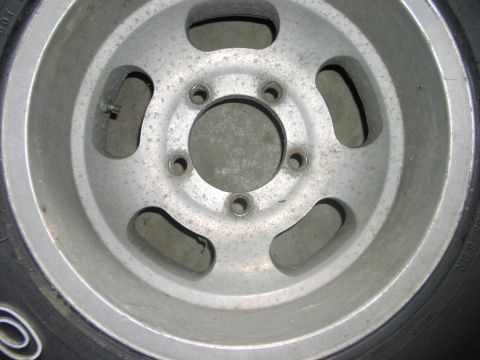 1988 Ford Bronco - This is a close-up of an aluminum wheel, not a 1988 Ford Bronco.