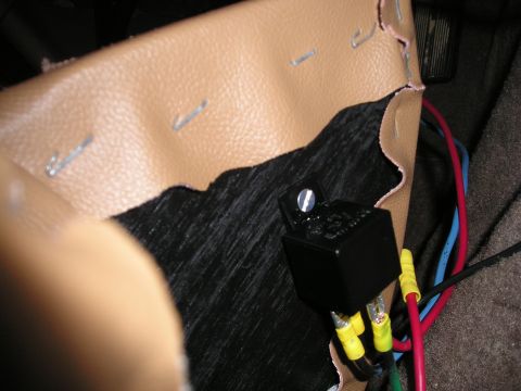 1996 Ford Bronco - Automotive relay and wiring detail, possibly part of an aftermarket installation.
