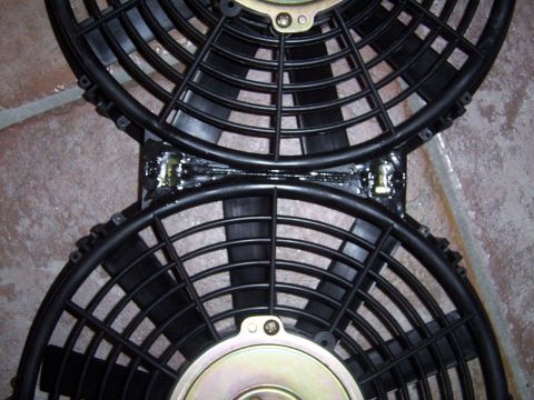 1978 Ford Mustang II - Conjoined twin 10" fans