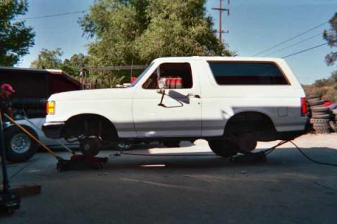 1990 Ford Bronco - Getting them put on my stock rims!