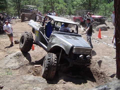 1989 Ford Bronco - Winching it back off the rock made some gnarly noises
