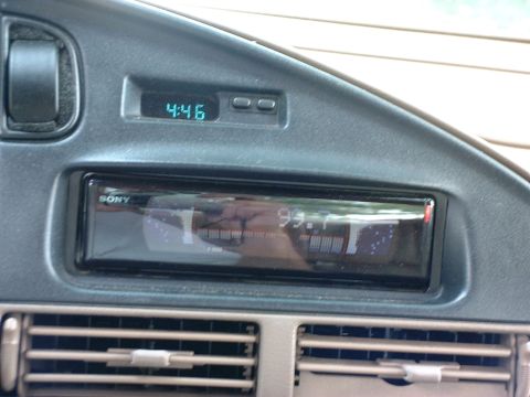 1993 Ford Taurus - Relocated Sony CDX-M610 in the day