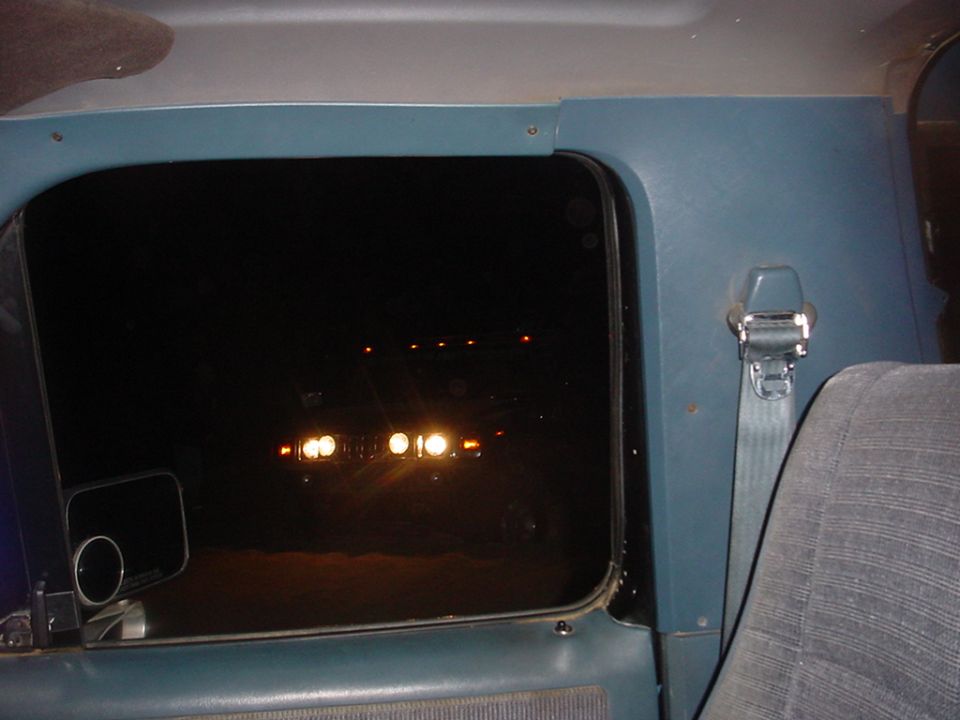 stuck hummer, sorry its dark