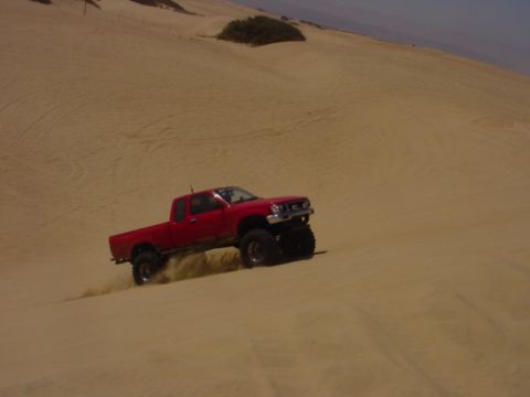 1988 Ford Bronco - JD ( I think his name was) going up the dune is his yota.