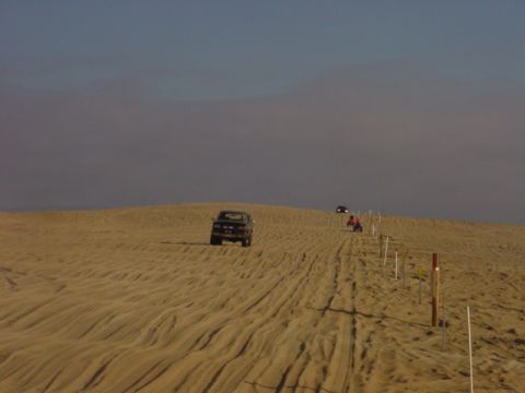1988 Ford Bronco - Chris driving my bronco and hitting the whoops, the soft cepek coils did alright.
