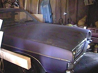 1968 Ford Ranchero - Front clip of a 1968 Ford Ranchero, showing the grille and hood detail.