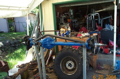 1986 Ford Bronco - It's geeting closer. Got the axle joints swapped and the new ball joints...