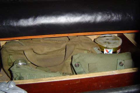 1974 Ford Bronco - under seat storage