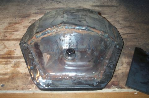 1978 Ford Bronco - Holes drilled in the ring. Cut and welded the ring to protect the Diff gear.
