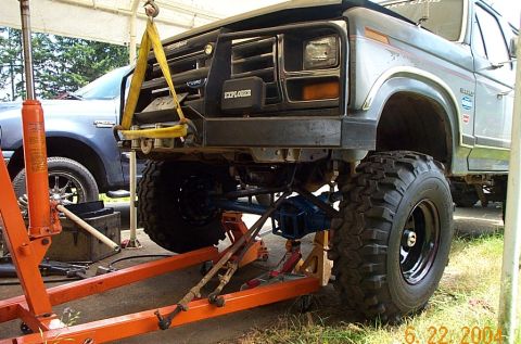 1986 Ford Bronco - It's under there. Let teh fabrication work begin.