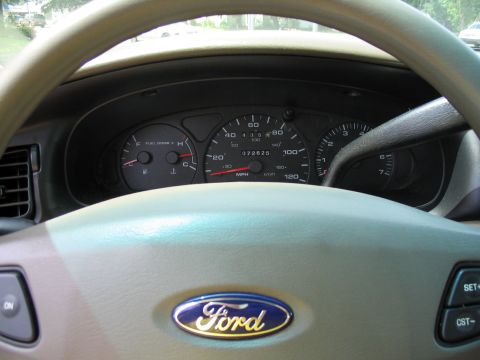 2000 Honda Accord - Dashboard view from the driver's seat, showing the steering wheel and instrument cluster.