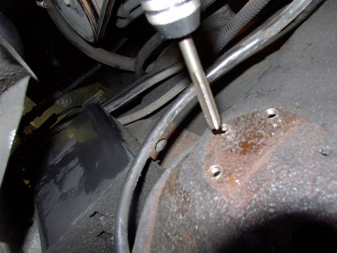 1986 Ford Bronco - The frame rail is plenty thick enough to drill and tap it. This works better for removal as self tapping screws tend to strip easily. I use…