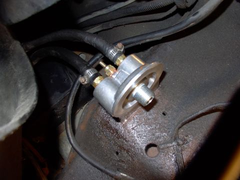 1986 Ford Bronco - mounted and awaiting the oil filter