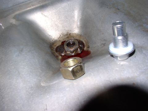 1986 Ford Bronco - A $2 oil pan bolt and 65 cent nut and bit of welding is all you need.
