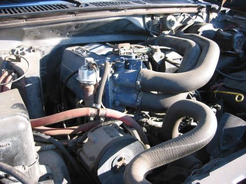 1985 Ford Bronco - 302 EFI. It's clean, looks liek someone screwed up on the rebuild because it's got a hella bad knock.