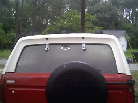 1985 Ford Bronco - Plexy window held with padlocks